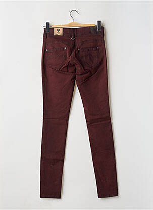 Pantalon slim taille basse taille basse rouge FREEMAN T.PORTER femme