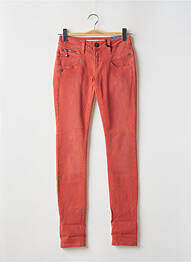 Jeans coupe slim taille basse taille basse orange FREEMAN T.PORTER femme