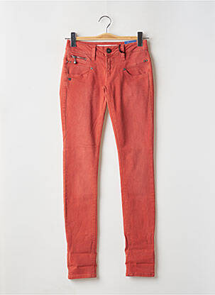 Jeans coupe slim taille basse taille basse orange FREEMAN T.PORTER femme