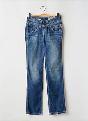Jeans coupe droite stretch taille basse bleu PEPE JEANS femme