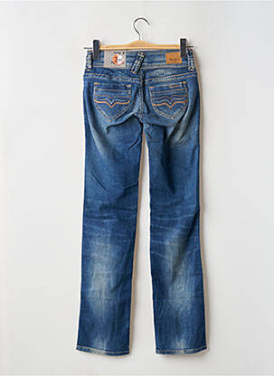 Jeans coupe droite stretch taille basse bleu PEPE JEANS femme