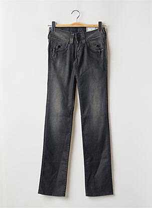 Jeans coupe droite stretch taille basse gris PEPE JEANS femme