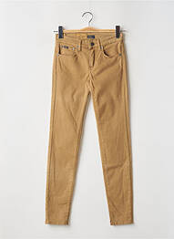 Pantalon slim tissage popeline taille normale beige RALPH LAUREN femme
