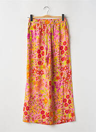 Pantalon large tissage crêpe taille haute rose WEEKEND MAXMARA femme