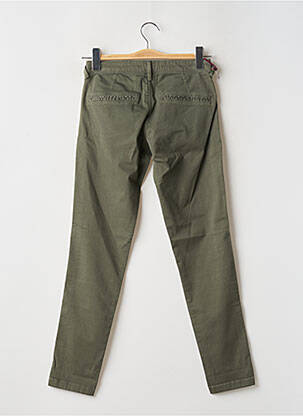 Pantalon 7/8 stretch taille basse vert TEDDY SMITH femme