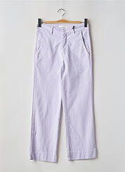 Pantalon droit violet ACQUAVERDE pour femme seconde vue