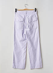 Pantalon droit violet ACQUAVERDE pour femme seconde vue