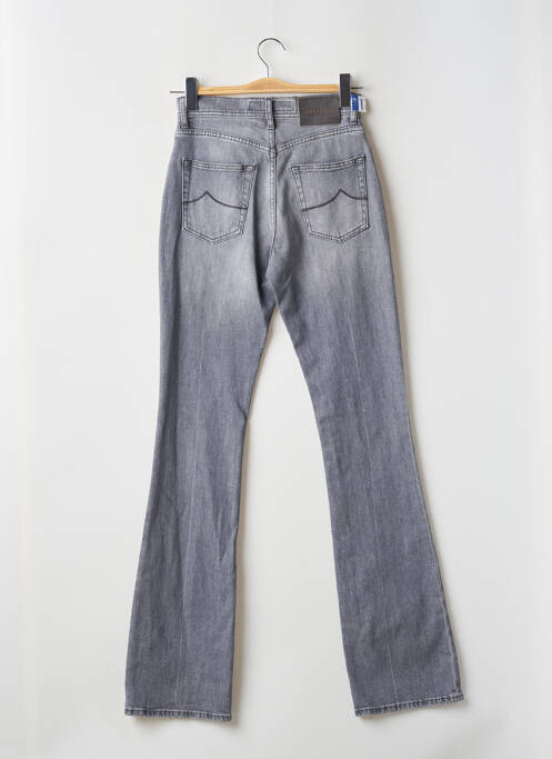 Jean coupe flare stretch taille haute gris JACOB COHEN femme