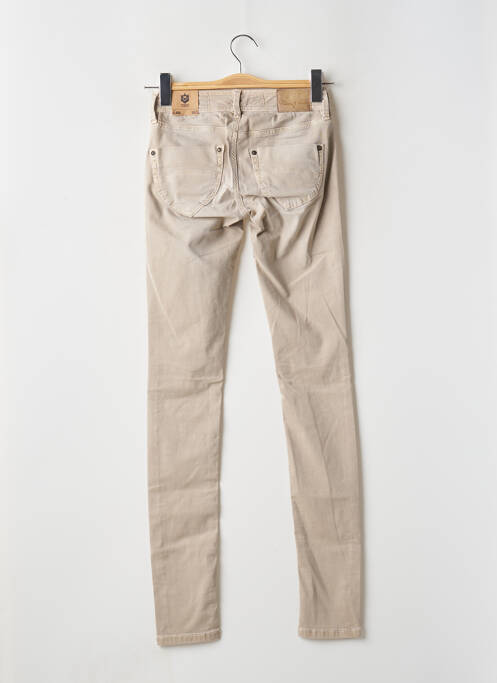 Jeans coupe slim beige FREEMAN T.PORTER pour femme