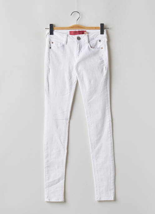 Jeans coupe slim blanc FREEMAN T.PORTER pour femme