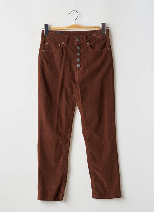 Pantalon 7/8 marron DONDUP pour femme