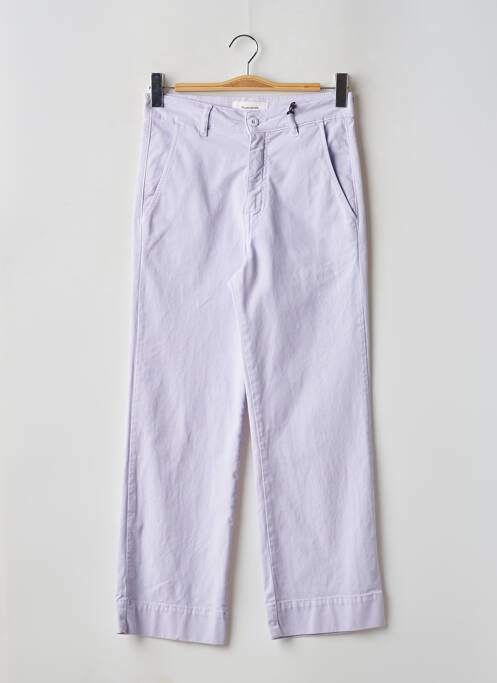 Pantalon droit violet ACQUAVERDE pour femme