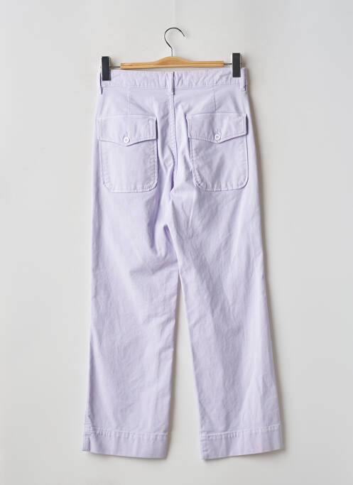 Pantalon droit violet ACQUAVERDE pour femme