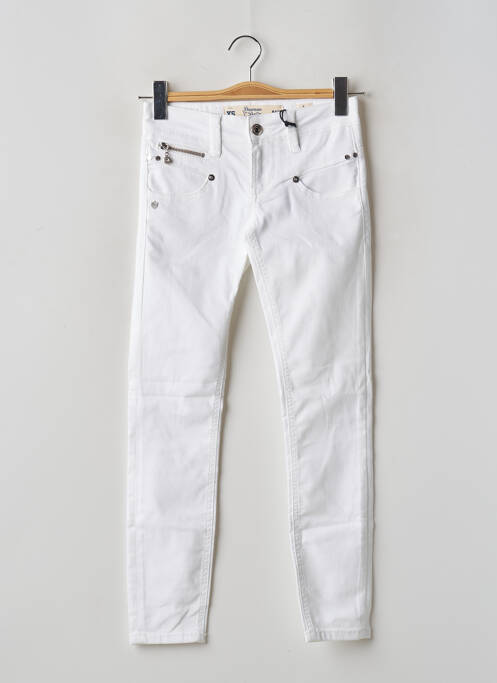 Pantalon slim blanc FREEMAN T.PORTER pour femme