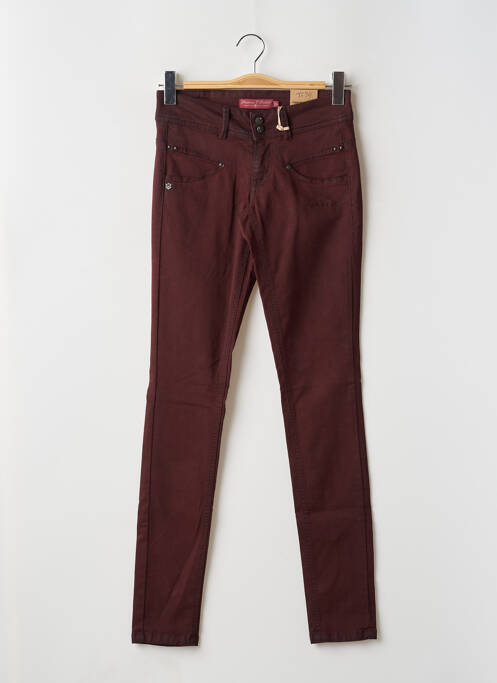 Pantalon slim rouge FREEMAN T.PORTER pour femme