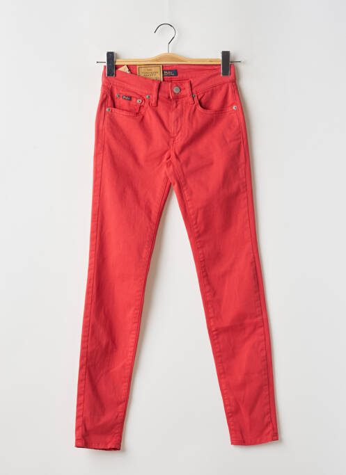 Pantalon slim rouge RALPH LAUREN pour femme