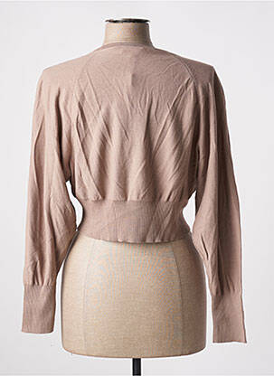 Gilet manches longues stretch marron PAULE KA femme