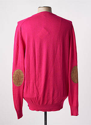 Pull col v manches longues rose HACKETT homme