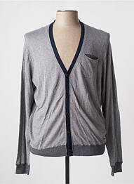 Gilet manches longues col v bleu HUGO BOSS homme