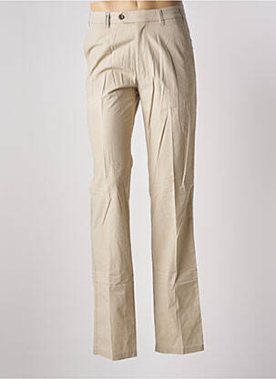 Pantalon chino tissage popeline taille haute beige M.E.N.S homme