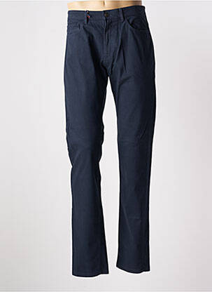 Pantalon droit stretch taille normale bleu HAFNIUM homme