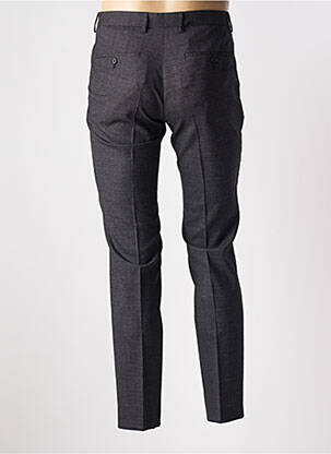 Pantalon slim tissage chiné taille haute gris HUGO BOSS homme