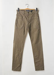 Jeans coupe slim fermeture boutonnée sur le devant taille normale vert FREEMAN T.PORTER homme