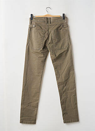 Jeans coupe slim fermeture boutonnée sur le devant taille normale vert FREEMAN T.PORTER homme