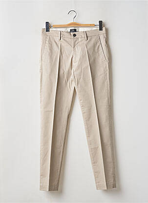 Pantalon chino tissage popeline taille haute beige LIU JO femme