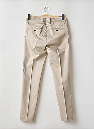 Pantalon chino tissage popeline taille haute beige LIU JO femme