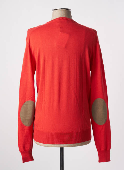 Pull col roulé rouge HACKETT pour homme