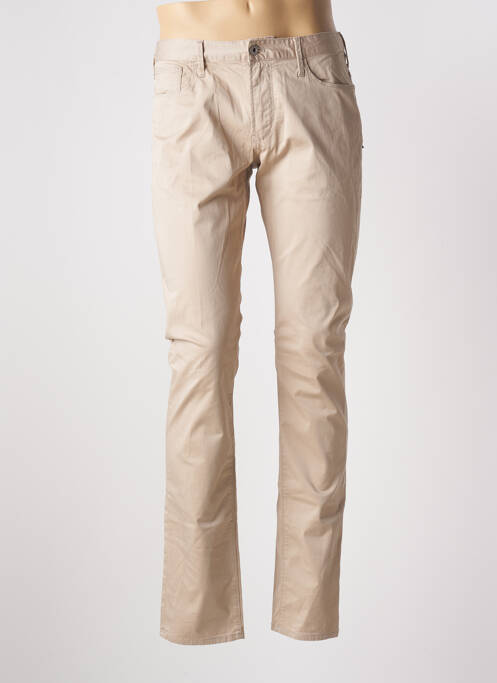 Pantalon slim beige EMPORIO ARMANI pour homme