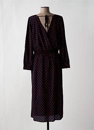 Robe longue manches longues manches longues bleu LA PETITE ETOILE femme
