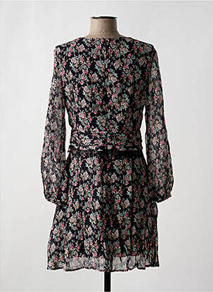 Robe courte fermeture zippée au dos manches longues noir SCHOOL RAG femme