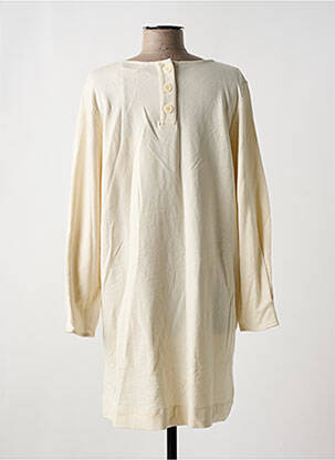Robe courte manches longues manches longues beige PEOPLE TREE femme
