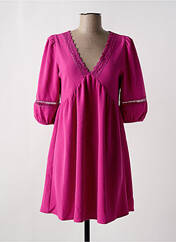 Robe courte rose LA PETITE ETOILE pour femme seconde vue