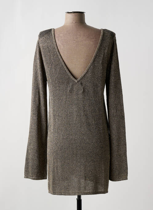 Robe pull stretch manches longues or PEPE JEANS X DUA LIPA femme