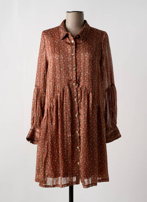 Robe courte orange OPULLENCE pour femme