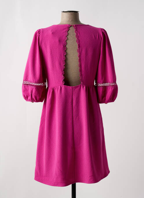Robe courte rose LA PETITE ETOILE pour femme