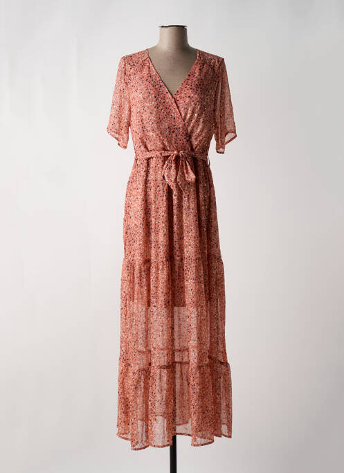 Robe longue rose GRACE & MILA pour femme