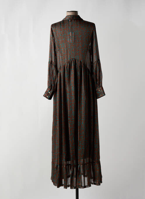 Robe longue vert OPULLENCE pour femme