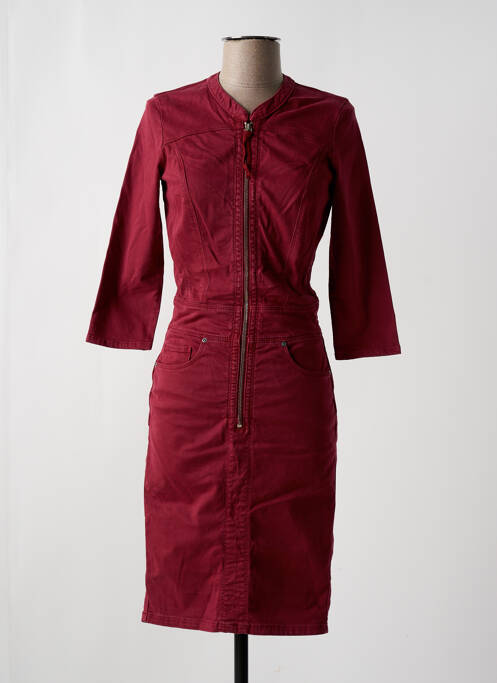 Robe mi-longue rouge SALSA pour femme