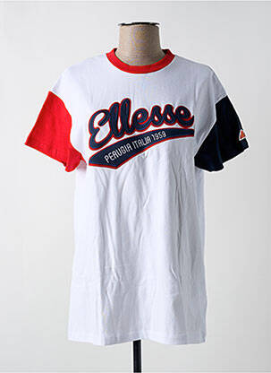 T-shirt coupe droite manches courtes blanc ELLESSE femme