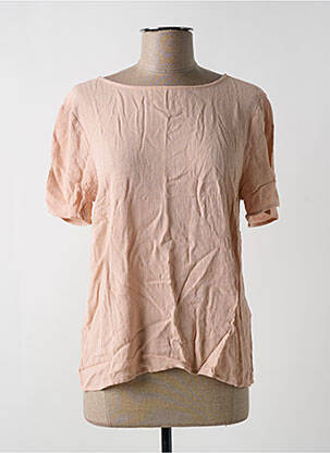 Blouse col rond manches courtes rose VILA femme