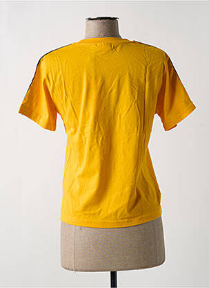 T-shirt coupe droite manches courtes jaune FILA femme