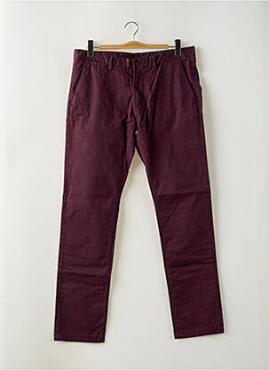 Pantalon chino poches taille normale violet TEDDY SMITH homme
