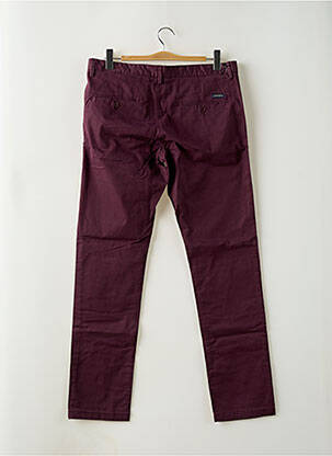 Pantalon chino poches taille normale violet TEDDY SMITH homme