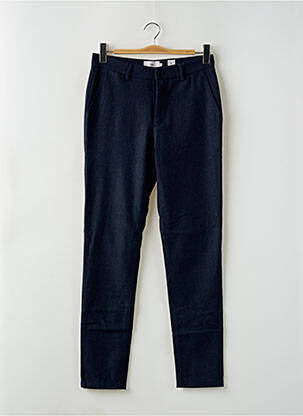 Pantalon chino tissage chiné taille normale bleu MINIMUM homme