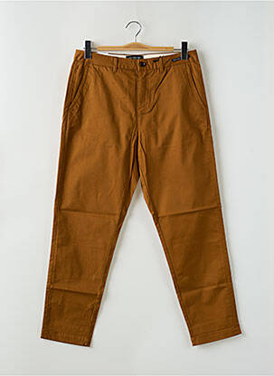 Pantalon chino poches taille normale marron MAISON SCOTCH homme