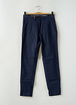Pantalon chino poches taille normale bleu TEDDY SMITH homme